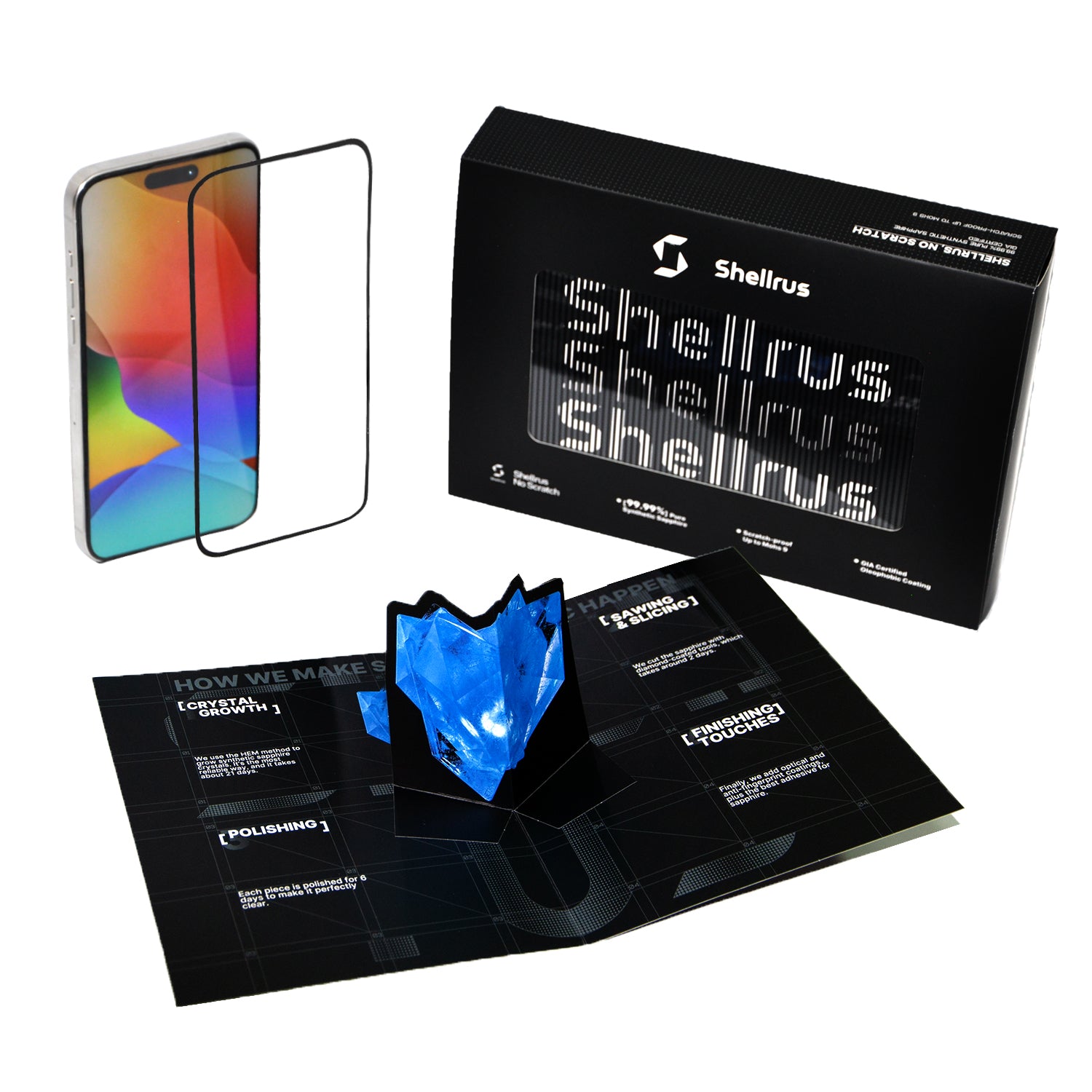 Sapphire Screen Protector for iPhone 16 Series