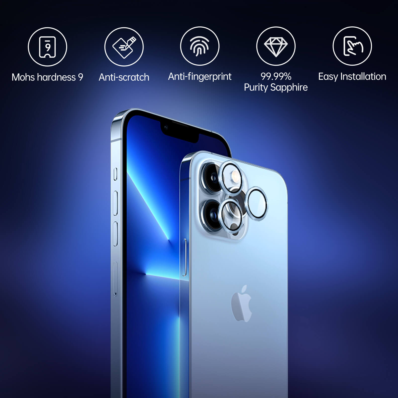 Sapphire Lens Protector for iPhone 14 , 15/ 14Plus, 15Plus