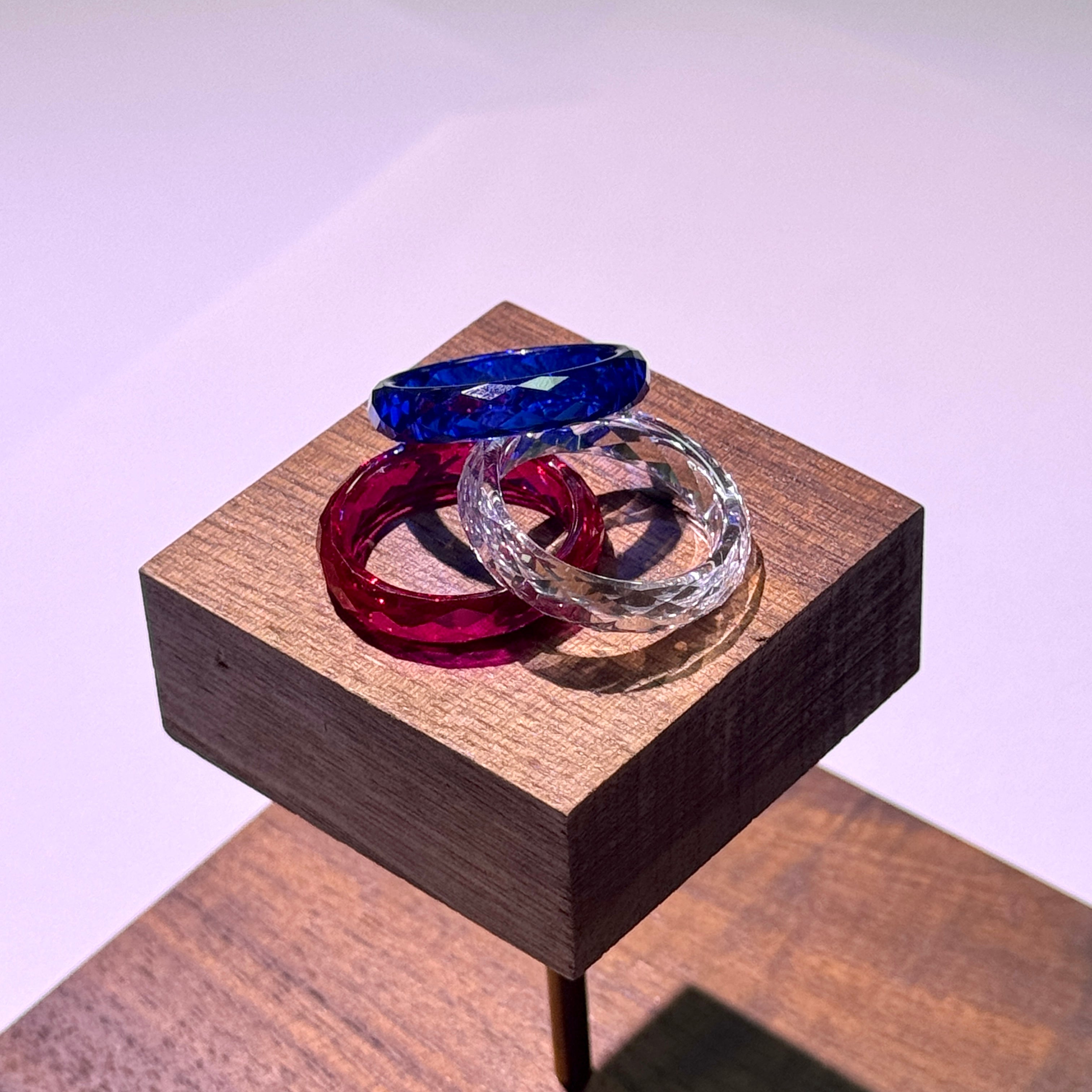 Lab Sapphire / Ruby Ring