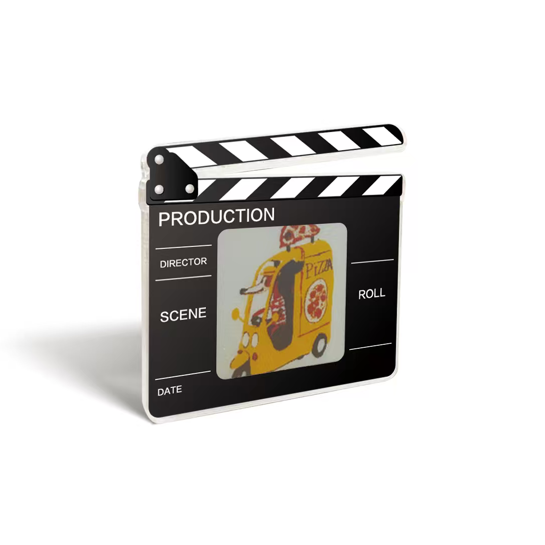 "Film Slate" e-Ink Tag