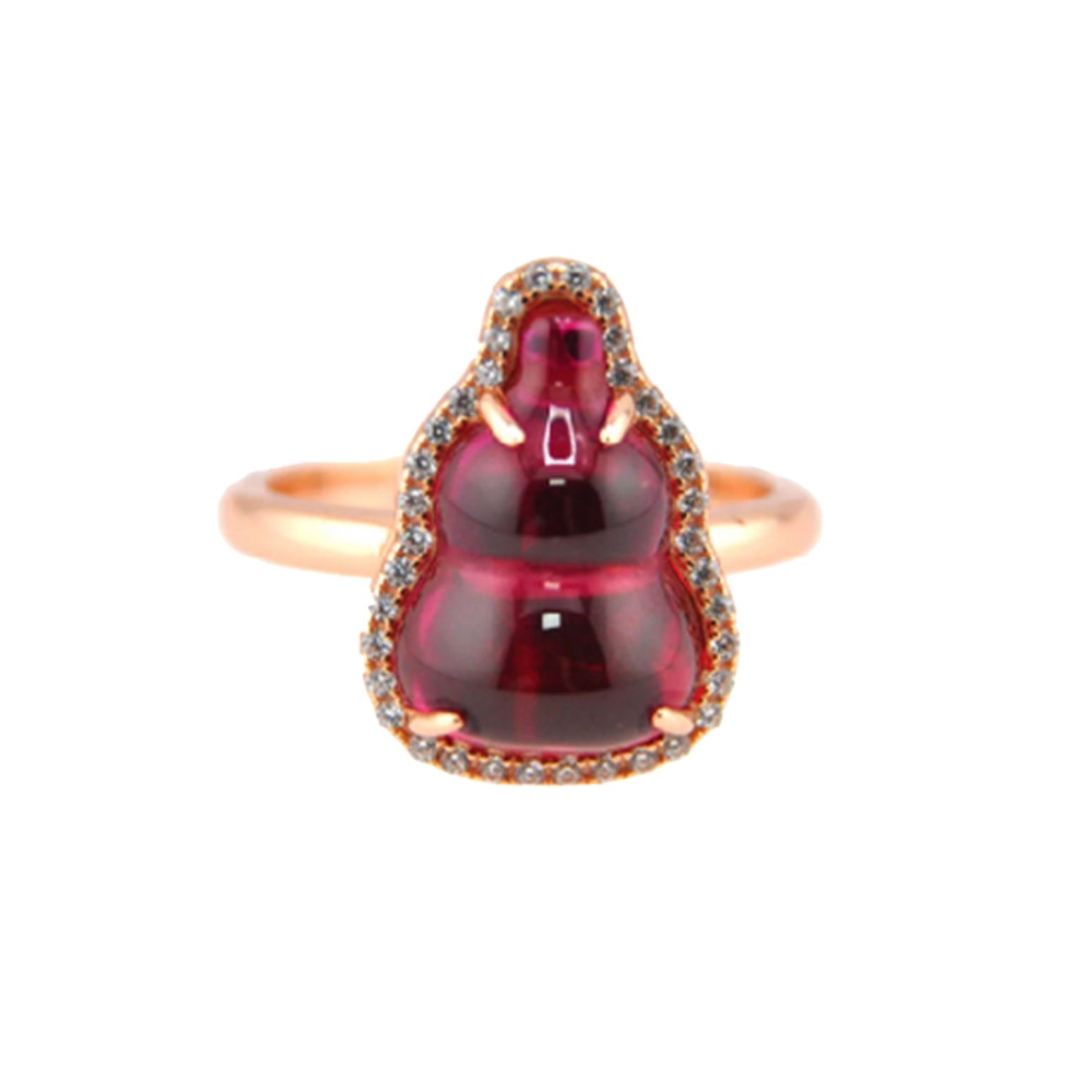 Gourd Shaped Ruby Ring