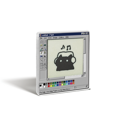 "Windows Paint" e-Ink Tag