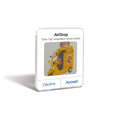 "Airdrop" e-Ink Tag