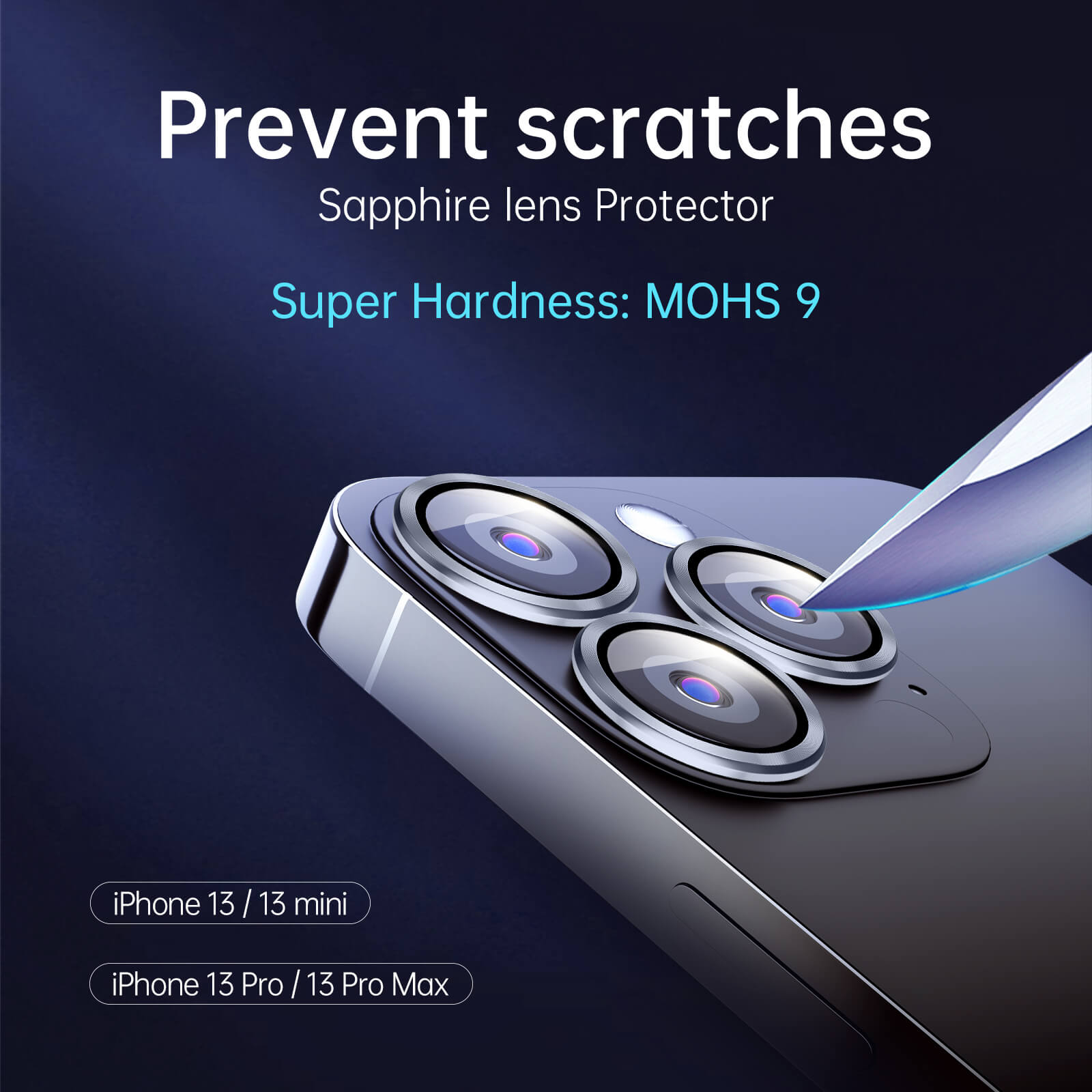 Sapphire Lens Protector for iPhone 14 Pro＆15 Pro/ 14Max＆15Max