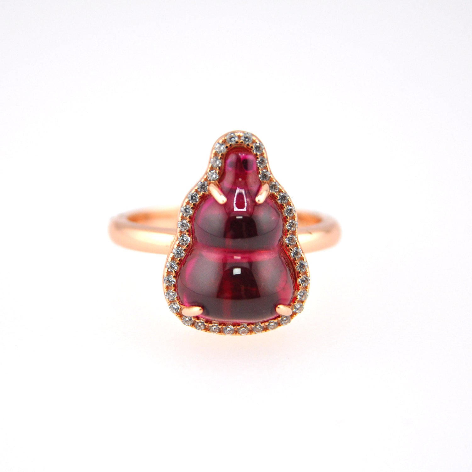 Gourd Shaped Ruby Ring