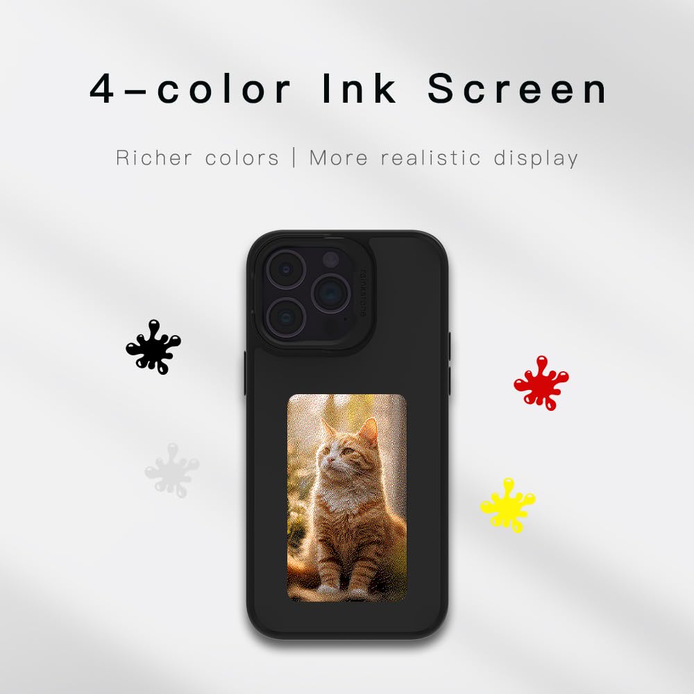 E Ink Screen Phone Case With Kick Stand, Made by Reinkstone